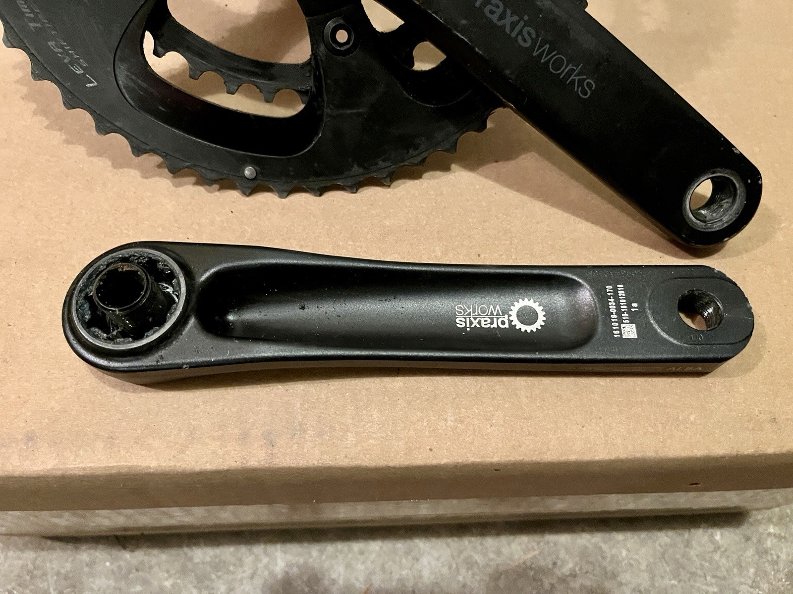 170mm 52/36T Praxis Works Alba Levatime Alloy Crankset