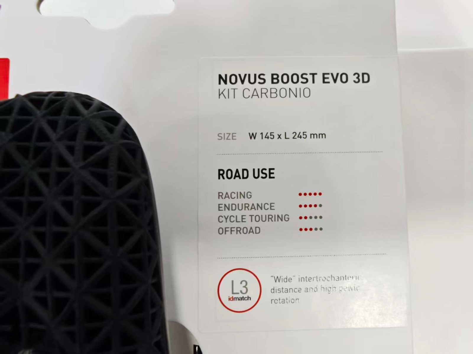 Selle Italia NOVUS Boost Evo 3D Kit Carbonio Superflow Saddle L3