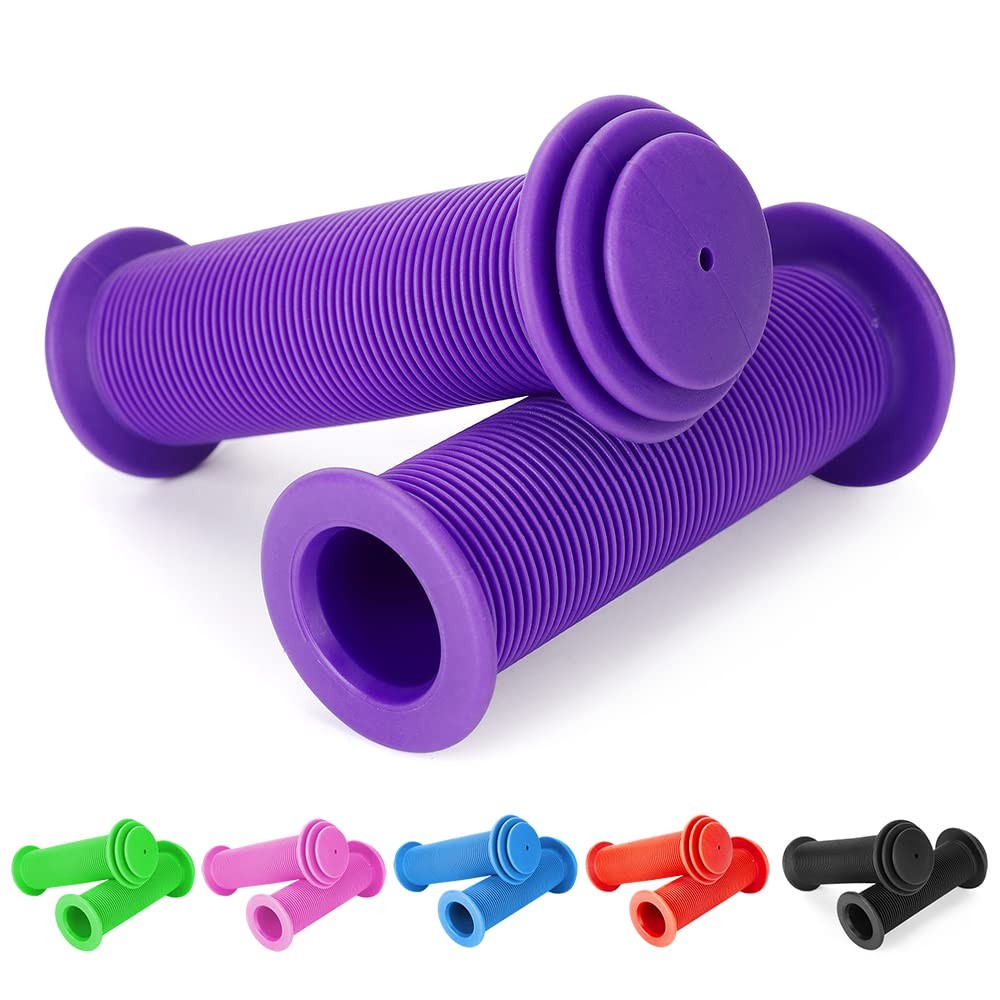 Kids Bike Grips 105mm – Purple Handlebar Grips for Bikes & Scooters