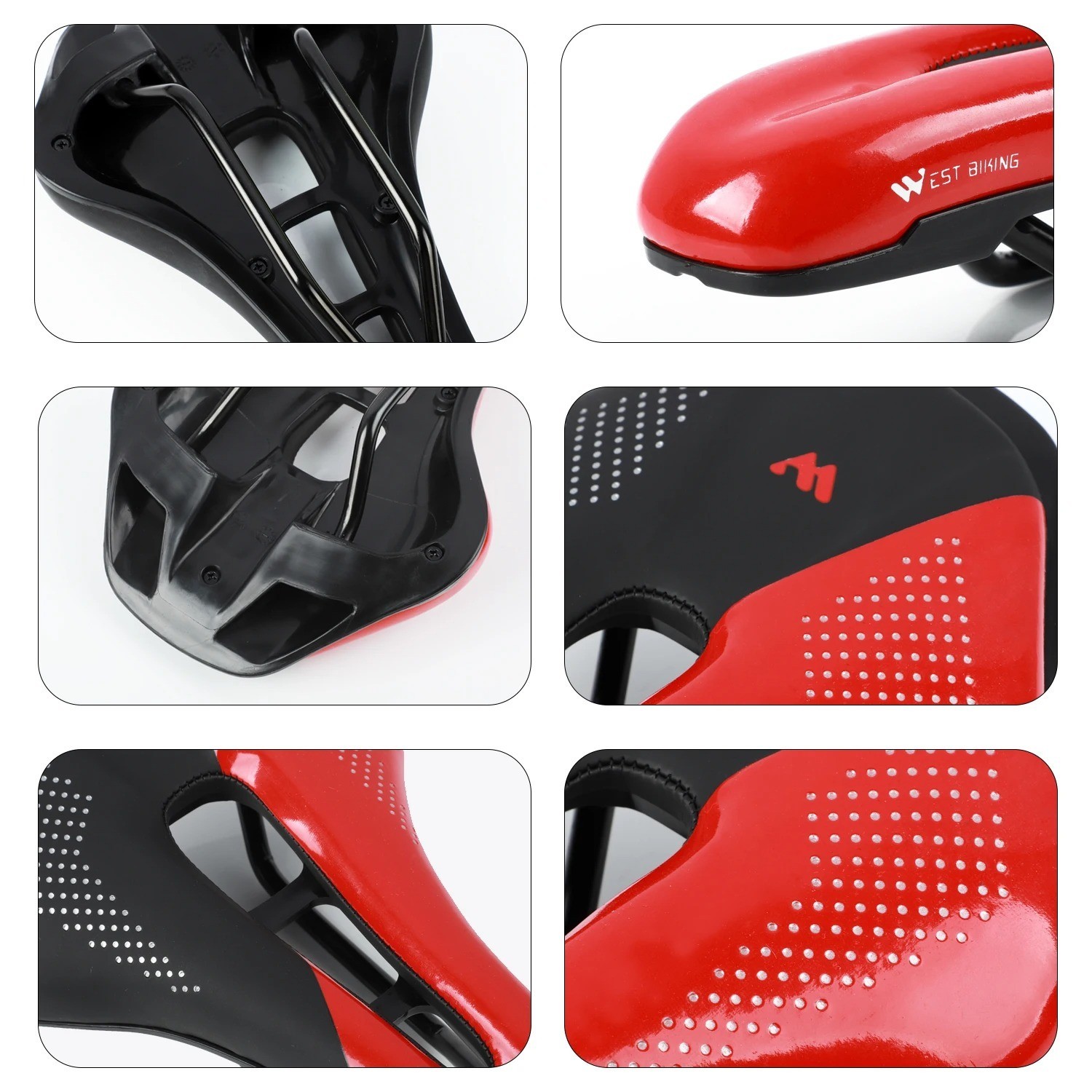 WEST BIKING Bicycle Saddle Seat Cushion Hollow MTB Road Bike Saddle