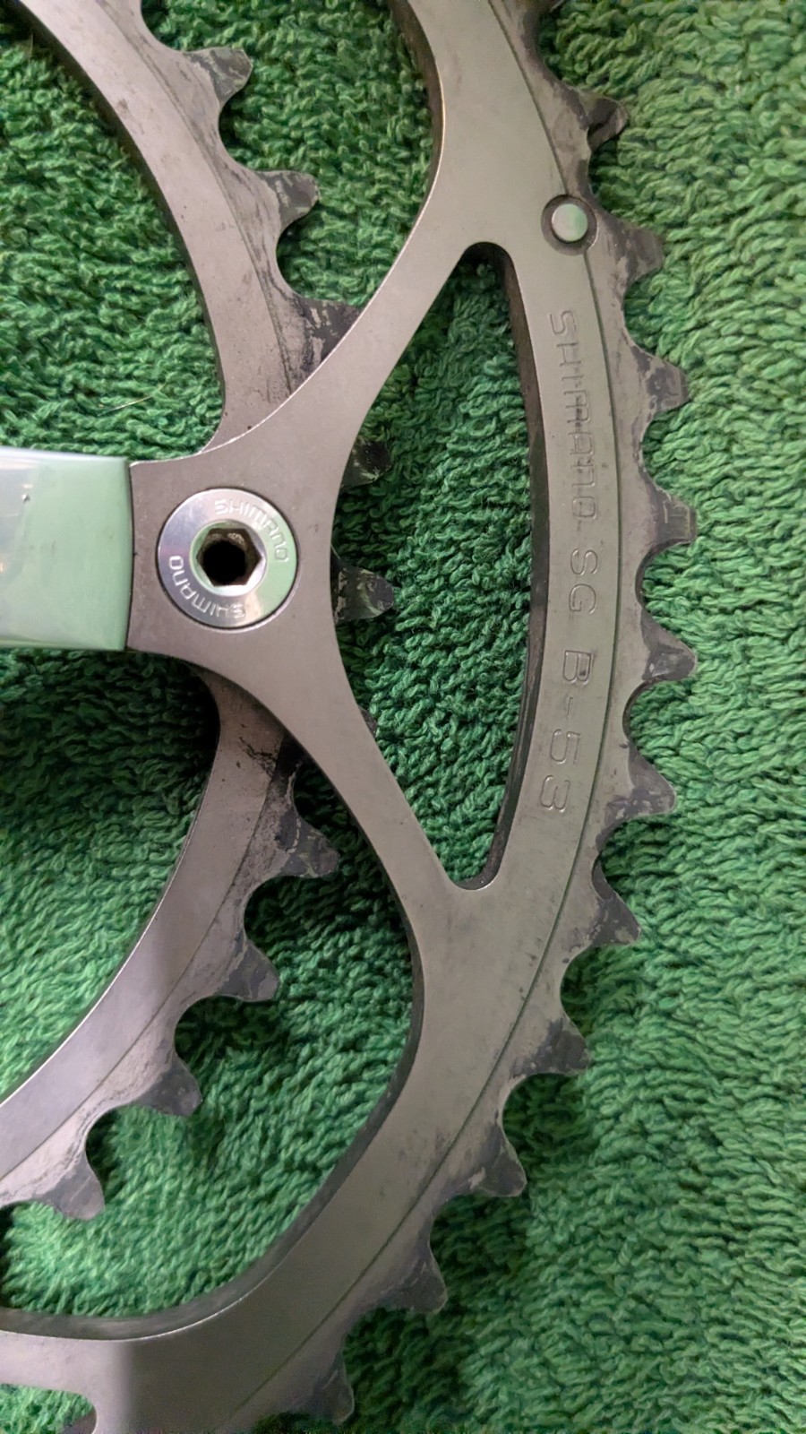 Shimano Dura-Ace 170mm Crankset Road Double FC-7701 53/39 W Octalink BB6500