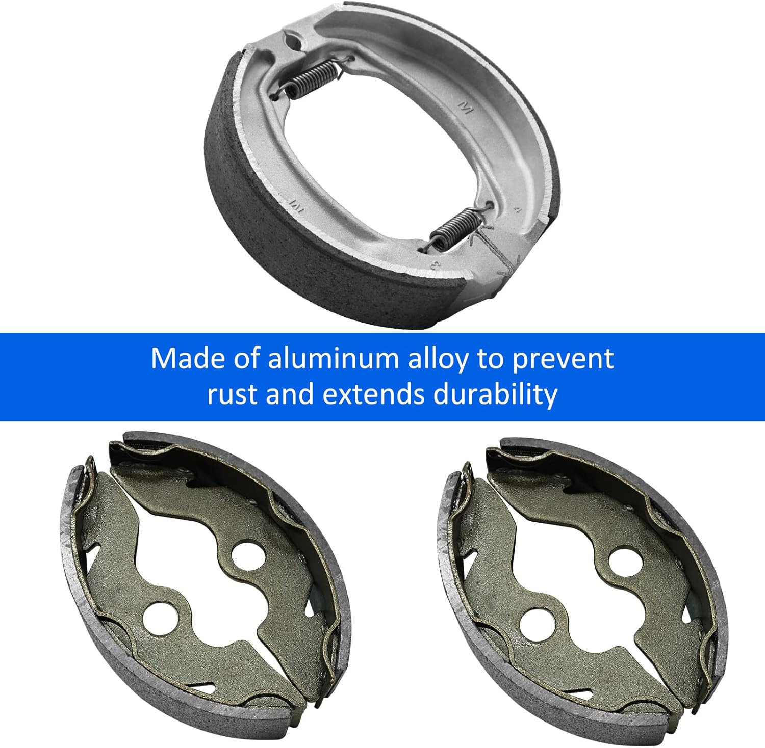 Front & Rear Brake Shoes Kit for Honda Recon 250 1997-2022, 06450-HC4-900 06430-