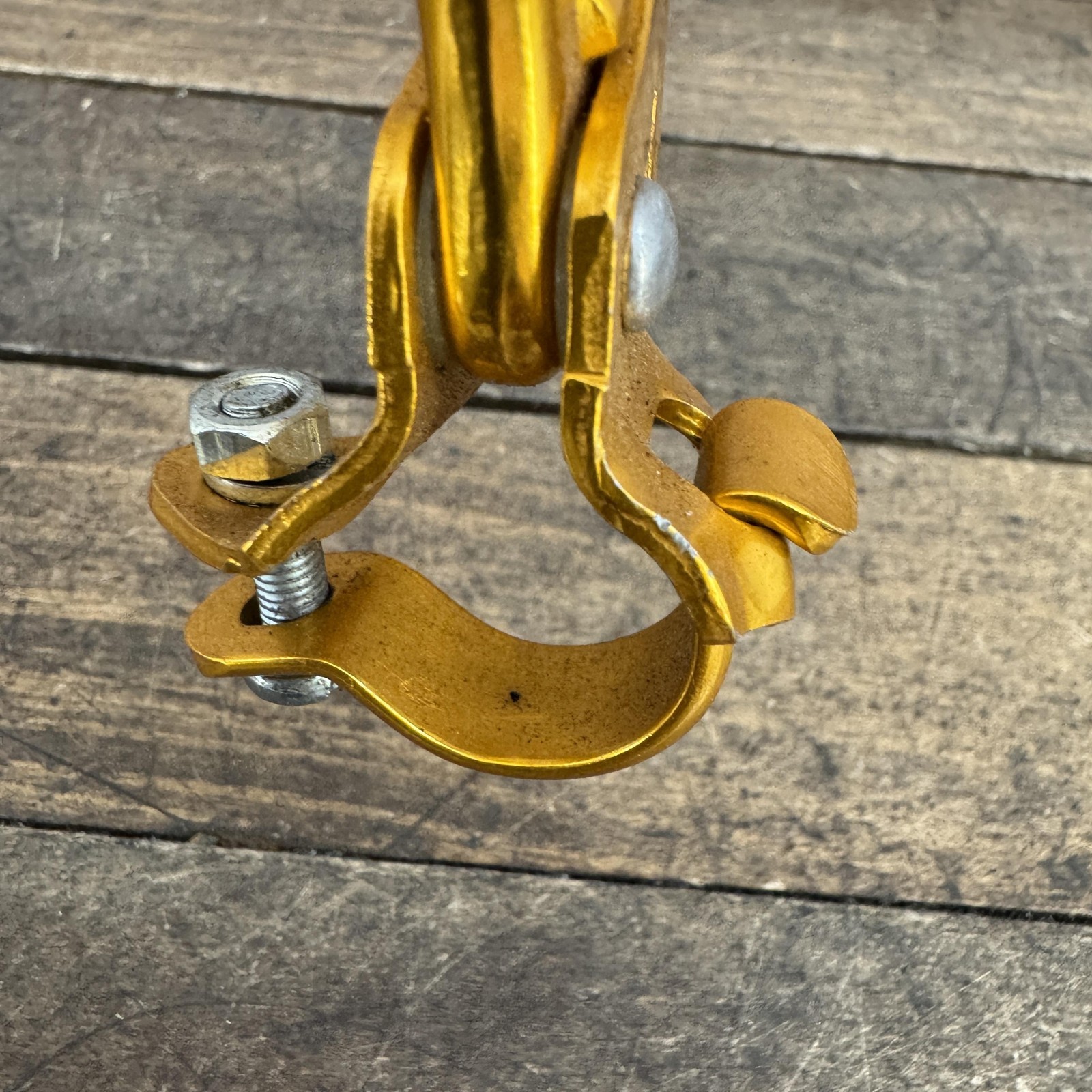 Vintage Weinmann BMX Brake Lever LEFT Gold NOS Prebent 1982 4-Finger 80s 82