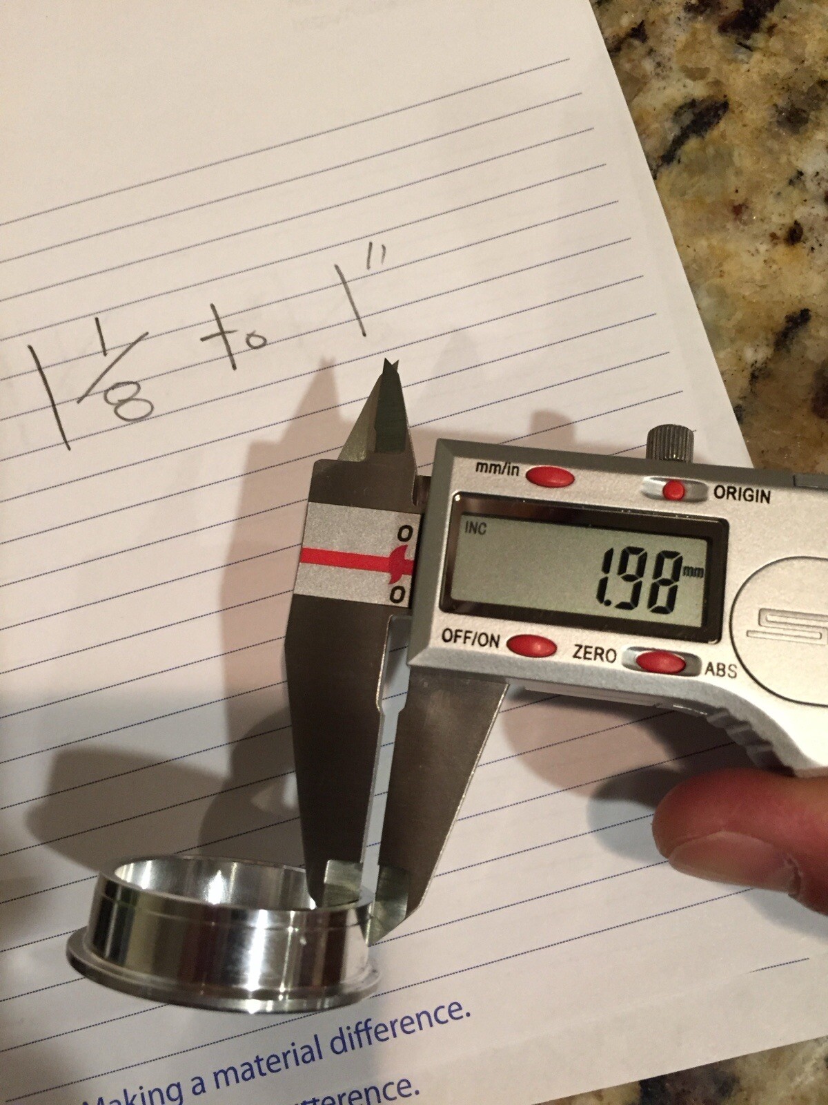 Aluminum Headset Reducer 1-1/8″ to 1″ Old Vintage New Stock 1 1/8 in to 1 in
