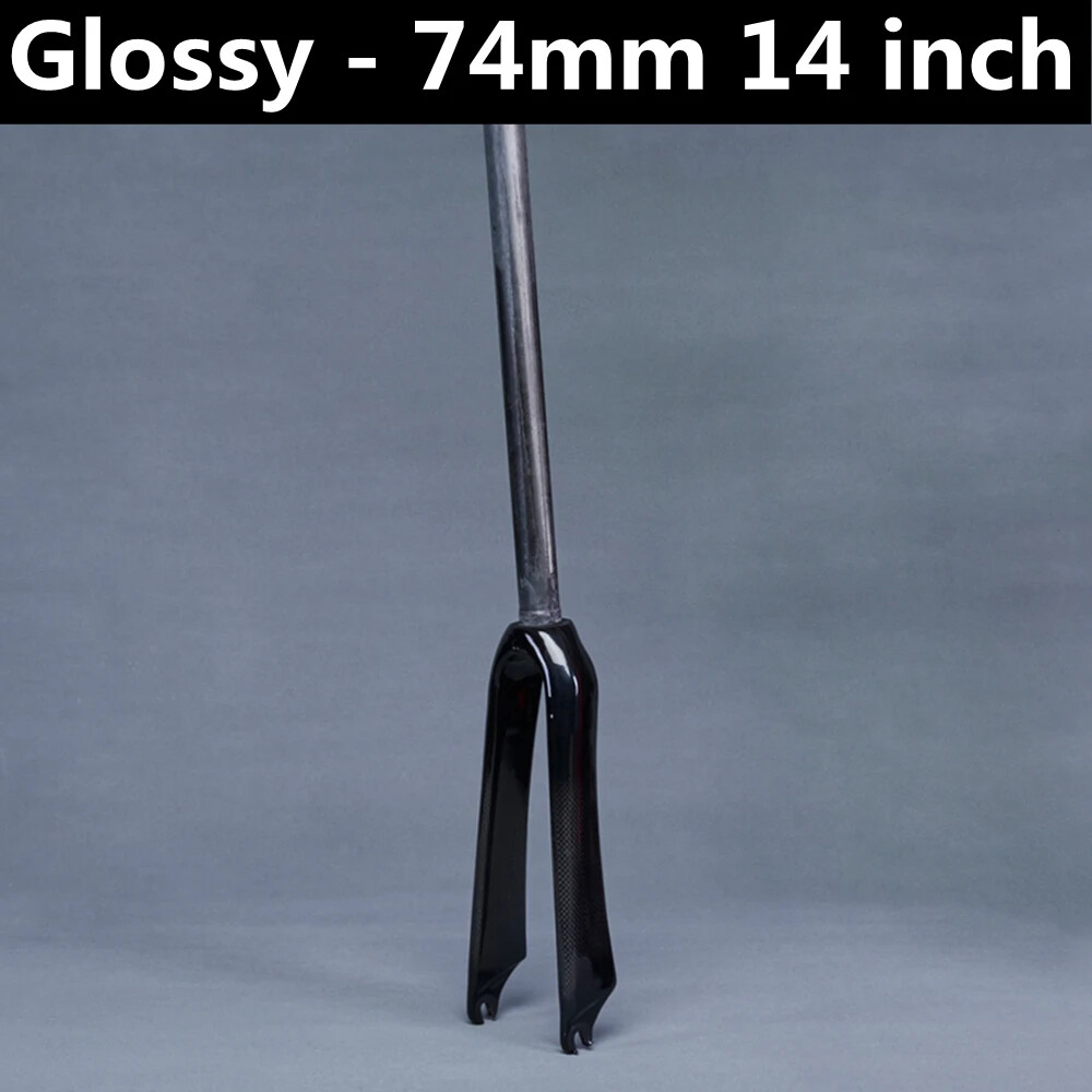 BMX Folding Bike Front Fork For Wheel 14 16 18 20 22 In Carbon Fiber Rigid Fork