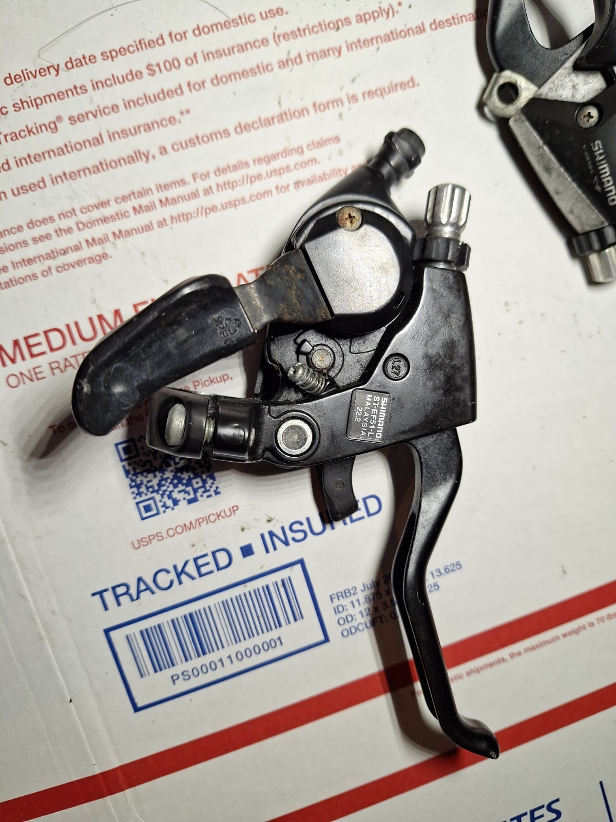 Shimano ST-EF51 3×8 Speed Shifters / Brake Levers Combo Kit Black/Silver
