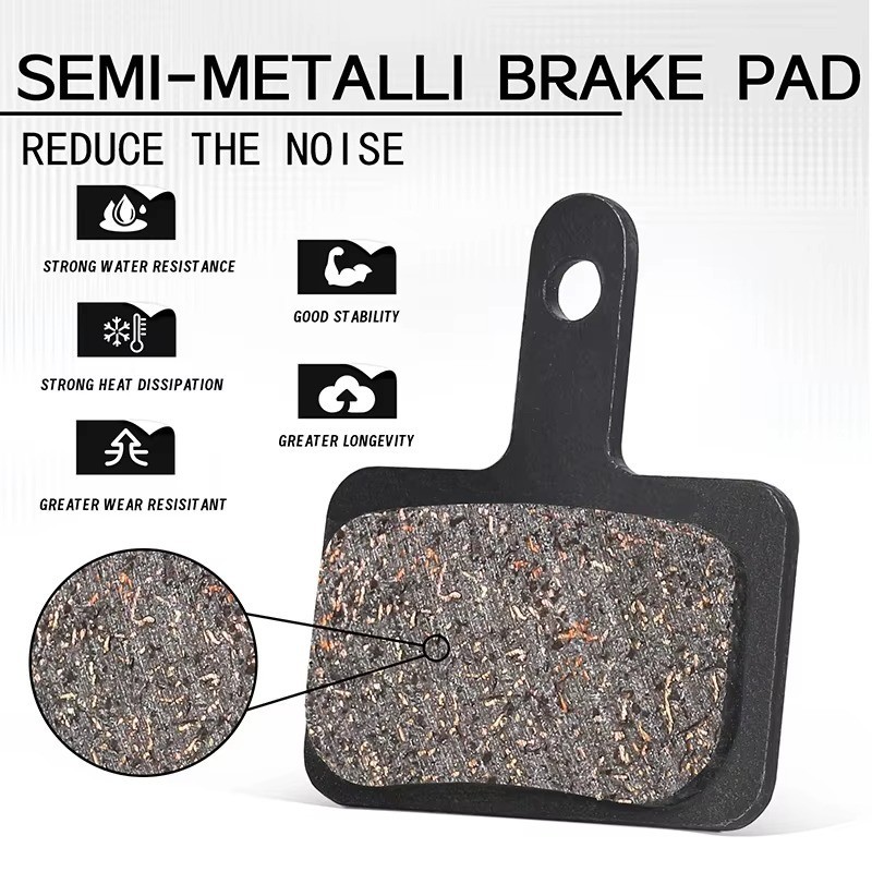 1-10 Pairs MTB Disc Brake Pads Resin & Semi-Metallic Quiet W/ Install Kit E-Bike