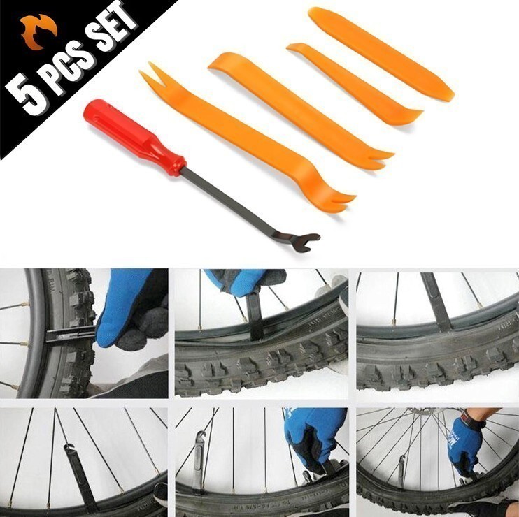 5Pcs Ebike Bicycle Tyre Lever Tube Remover Tool Bike Tire Opener Crow Accessory
