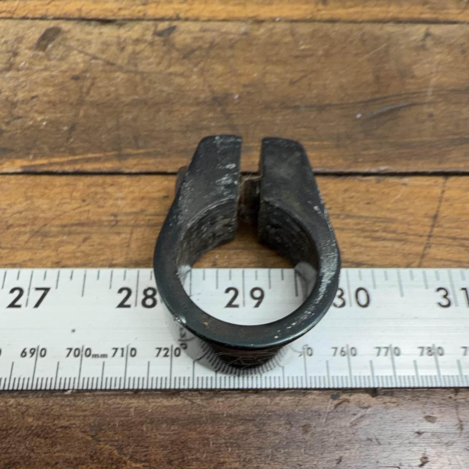 Vintage Red Line RL BMX Seatpost Clamp 28.6mm Black Alloy Single Bolt Bike