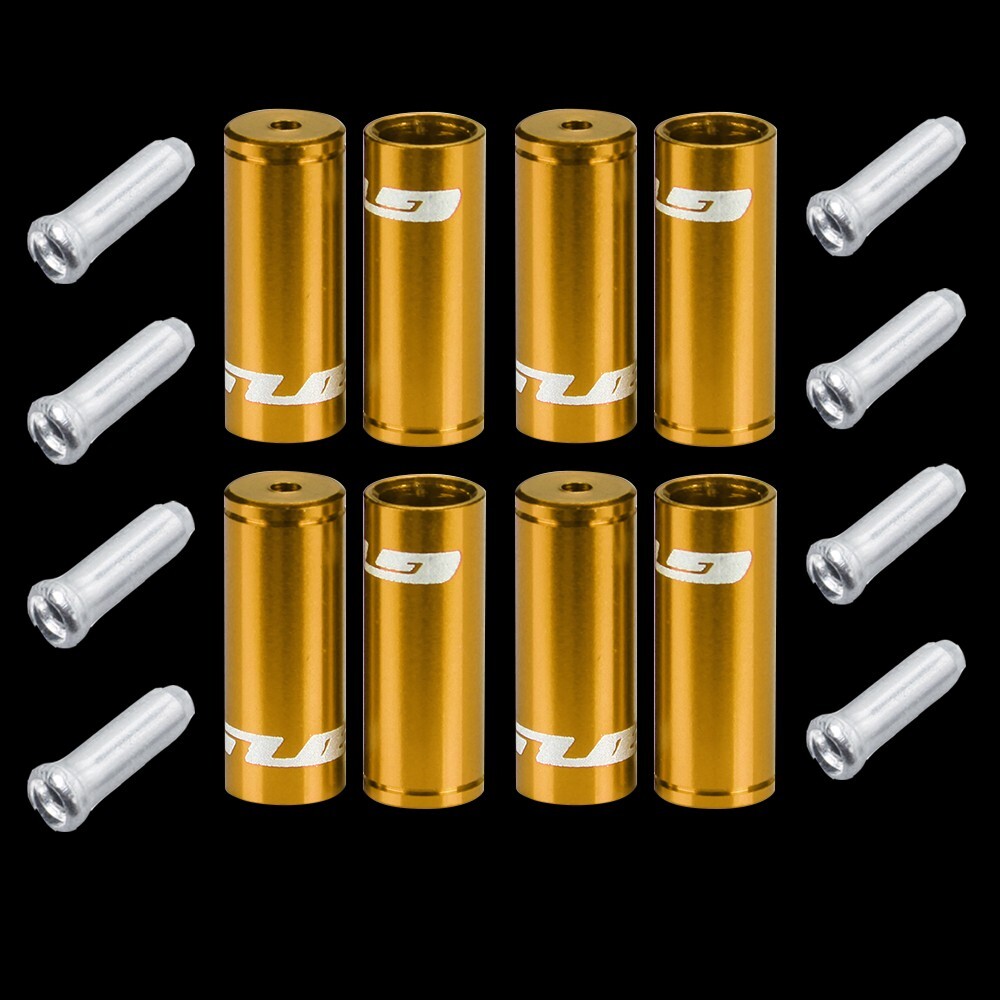 GUB Bicycle Brake Shifter Cable Ferrules 4mm 5mm Jagwire Cable Ends 12 pc Set