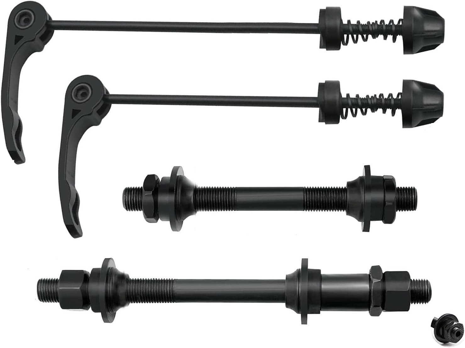 MTB Quick Release Bicycle Hub, Road Mountain Bike Front & Rear Axle Hollow Shaft