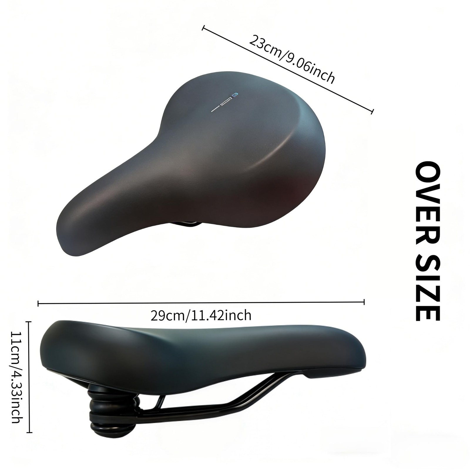 Oversized Ergonomic Comfort Bike Seat 9.7″x8″, Ascent Saddle 2.0, Universal B…