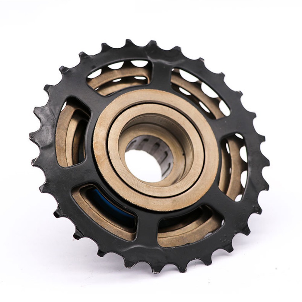 Brown High carbon Steel Bike Parts Screw On Freewheel for Bike 678 Speed