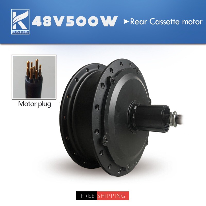 36V 48V 250W 350W 500W 1000W 1500W Electric Bike Rear Cassette Hub Motor Wheel