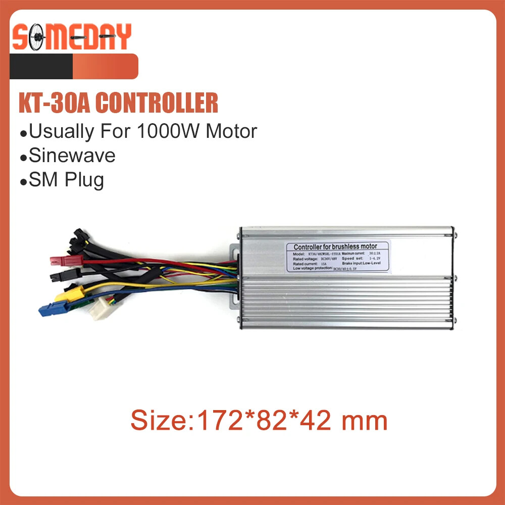 Electric Bike Controller 36V 48V 250W-1500W Brushless Controller with Light
