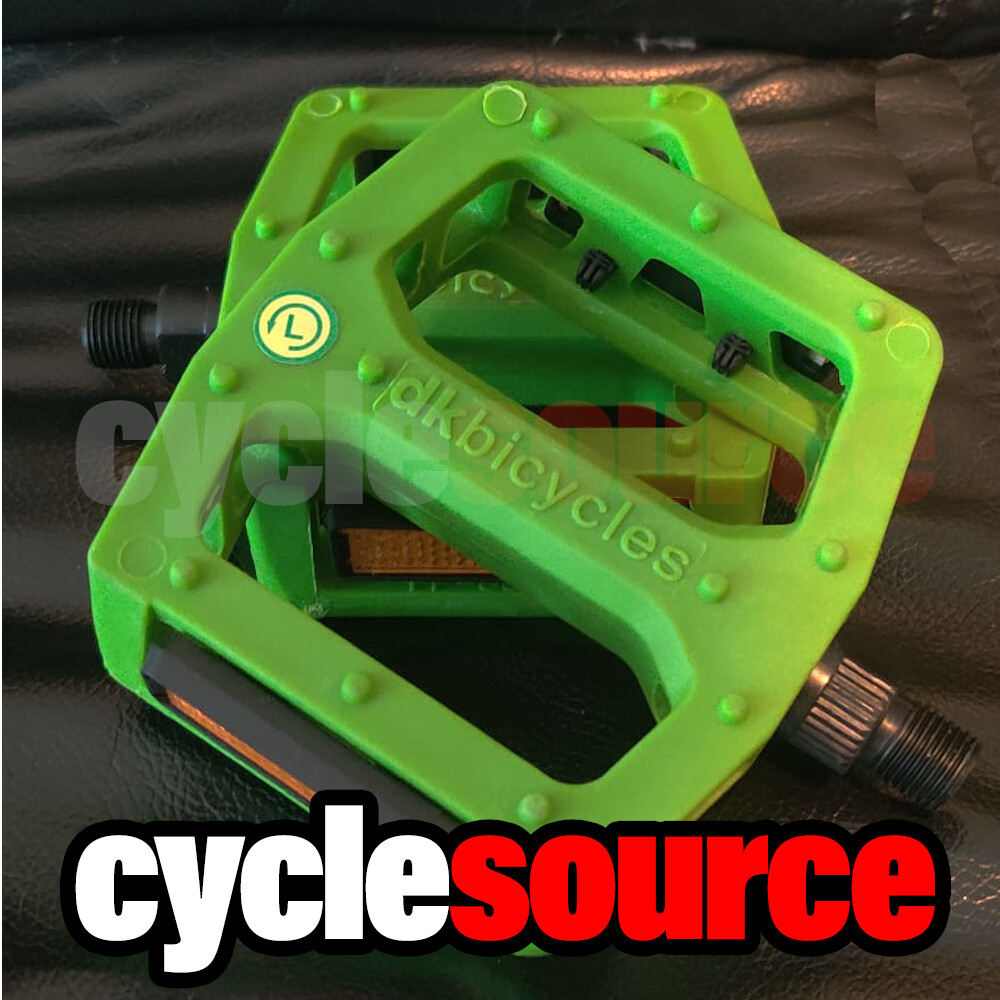 dkbicycles bmx track cruiser Bike Pedals 1/2″ Axle, Green