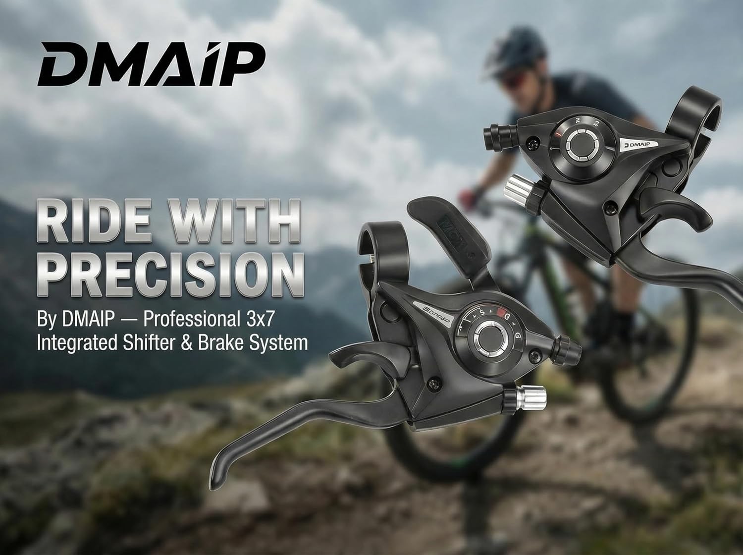 Shimano 3×7 Speed Bike Shifter Brake Levers Combo 21-Speed Integrated Gear