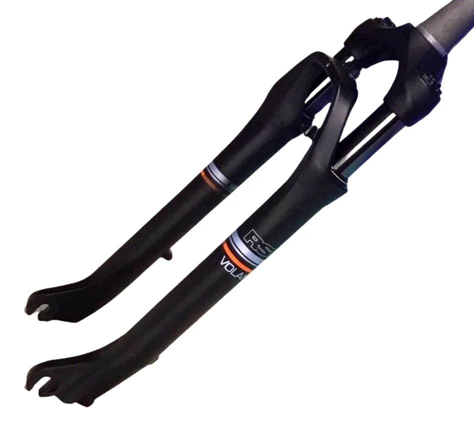 RST Volant 700C E‑Bike Fork 60mm Tapered PM Disc 9×100 QR Coil Spring Black