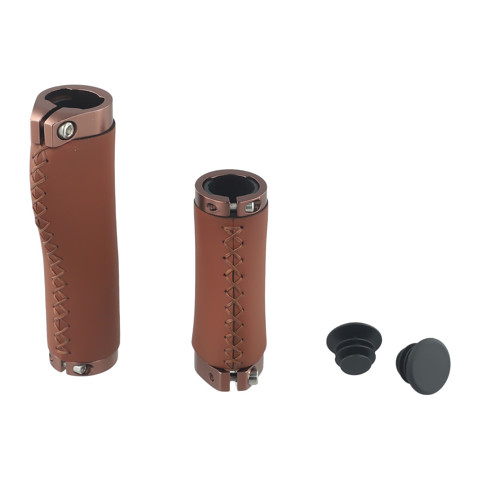 Bike Bicycle Anti-skid Ahock Handlebar Grips Long/Short Leather Handlebar Cover