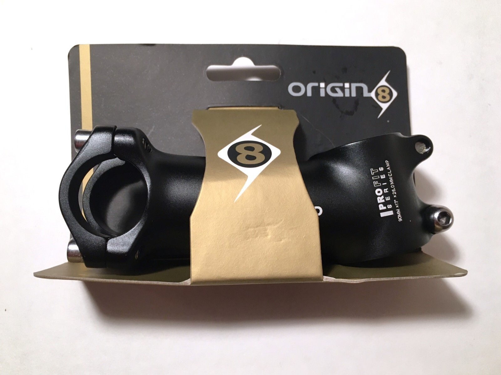 Origin 8 Pro Fit Threadless Stem New NOS 1 1/8″, 26.0mm, +/- 17, 90mm, 135g