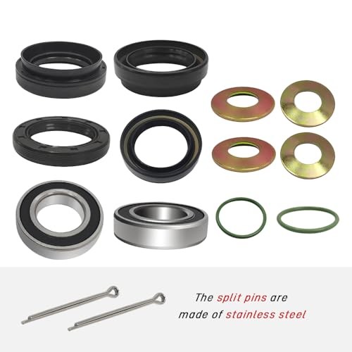 Front Wheel Bearing Seals Kit Compatible with Suzuki Eiger 400 LTA400 LTA400F