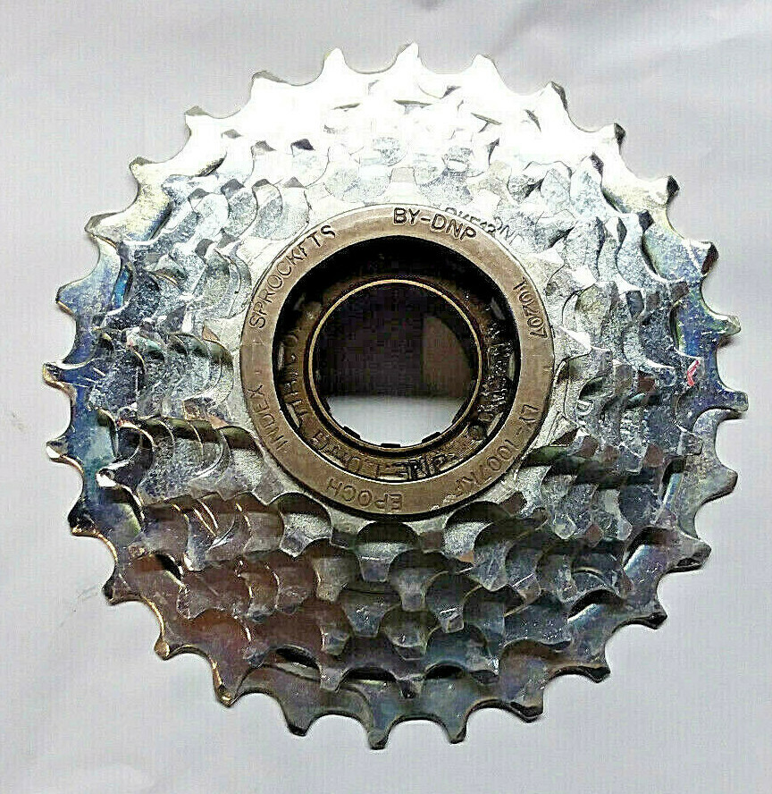 7 Speed Screw On Bicycle Freewheel 14-28 tooth Silver NEW
