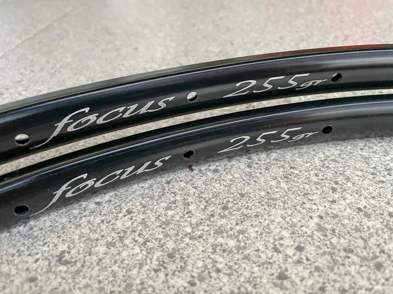 2X DRC FOCUS Rims By Bramati 32H NOS Tubular Rims Rare New Focus 255 Gr. Black