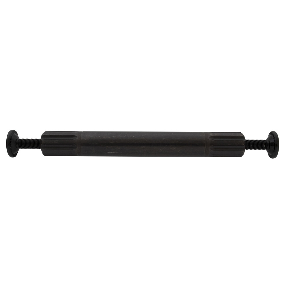 138MM LONG CRANK STEEL SPINDLE AXLE 19MM X 8 BLACK