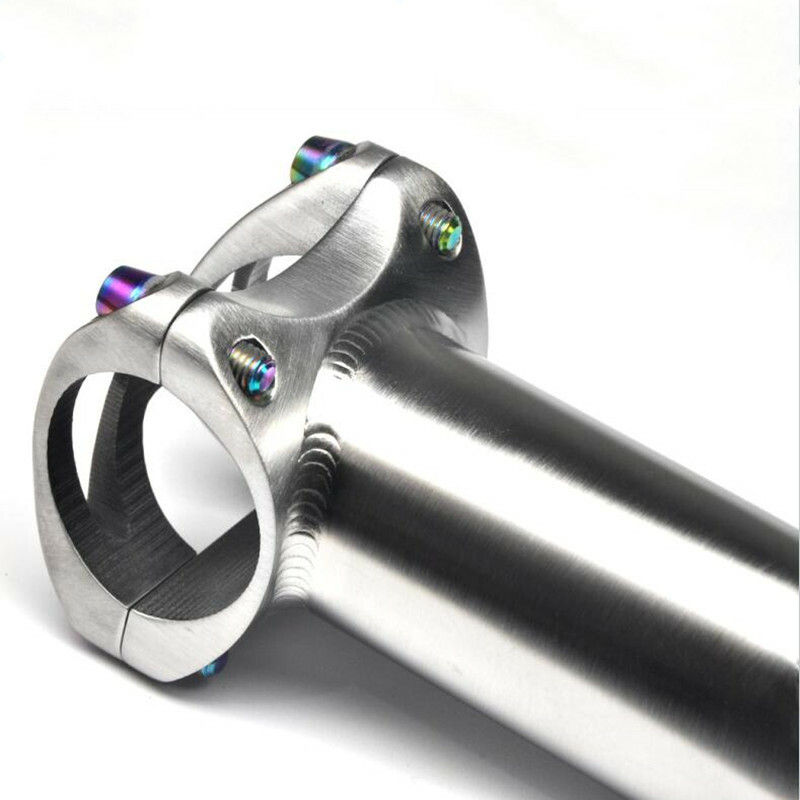 Titanium MTB Road Bike Bicycle Handlebar Stem 1″ 25.4mm 31.8mm 50-120mm 5°