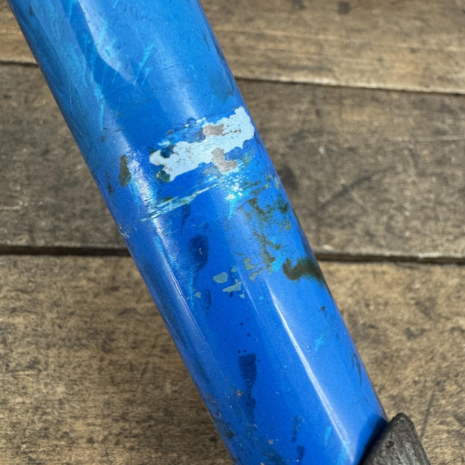 Vintage GT Outpost Blue Quill Stem All Terra 1in 22.2 Splatter Paint Riser MTB