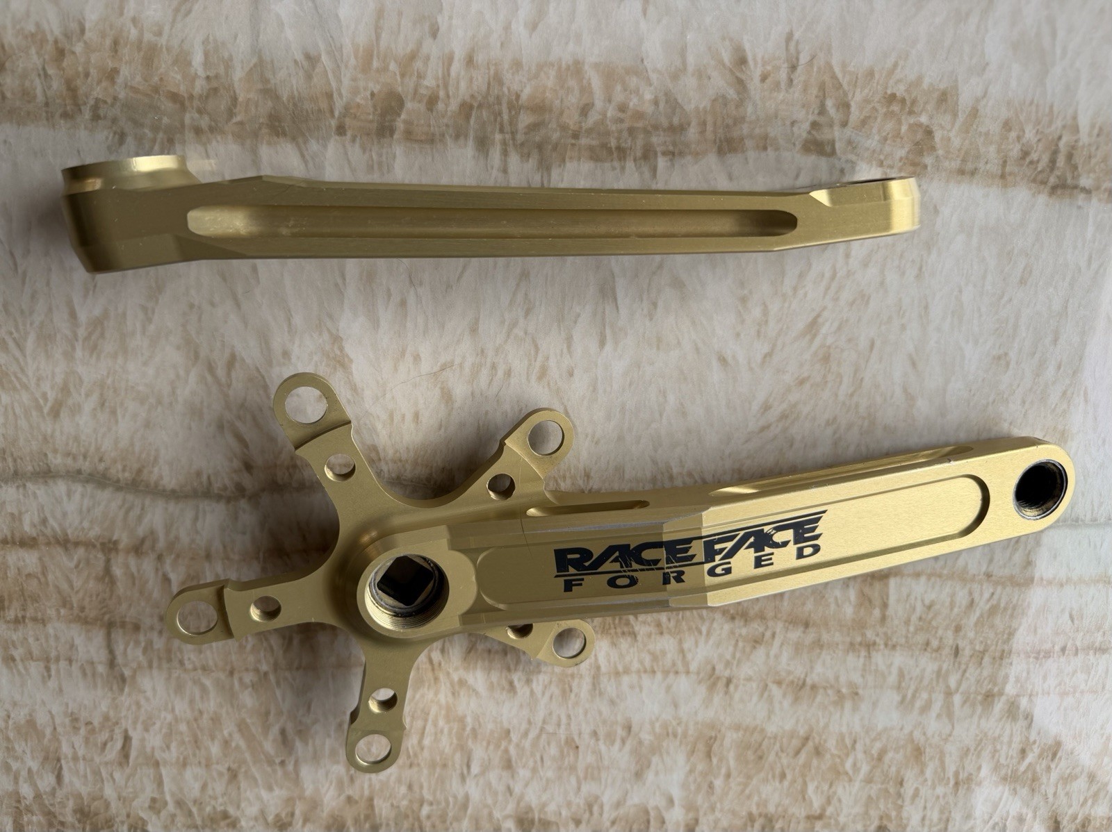 Rare RaceFace Forged GOLD turbine Cranks Vintage 90’s