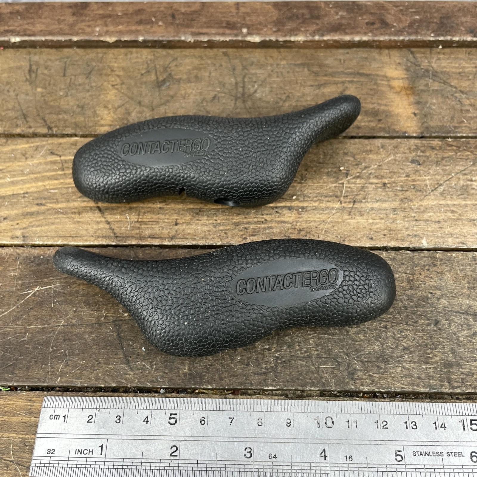 Giant Contact Ergo Bar Ends Black Plastic Ergonomic 4.5in Pair MTB Flat Bar Bike