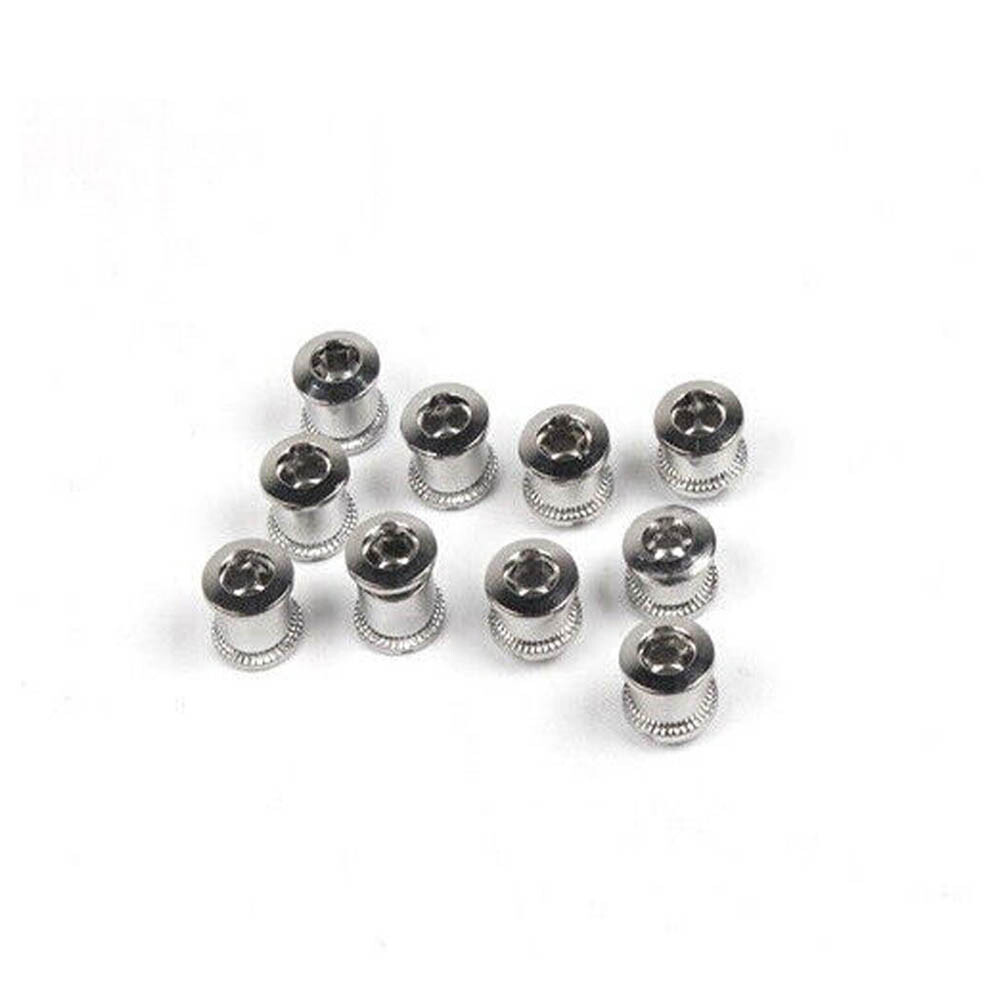 5/10/20X Steel Bike Chainring Bolts 6.5 Single 8.5 Double Triple Speed Nut Screw