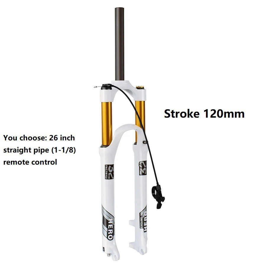 26 27.5 29er Mountain Bike 120mm Stroke Quick Release Locking Control Air Fork