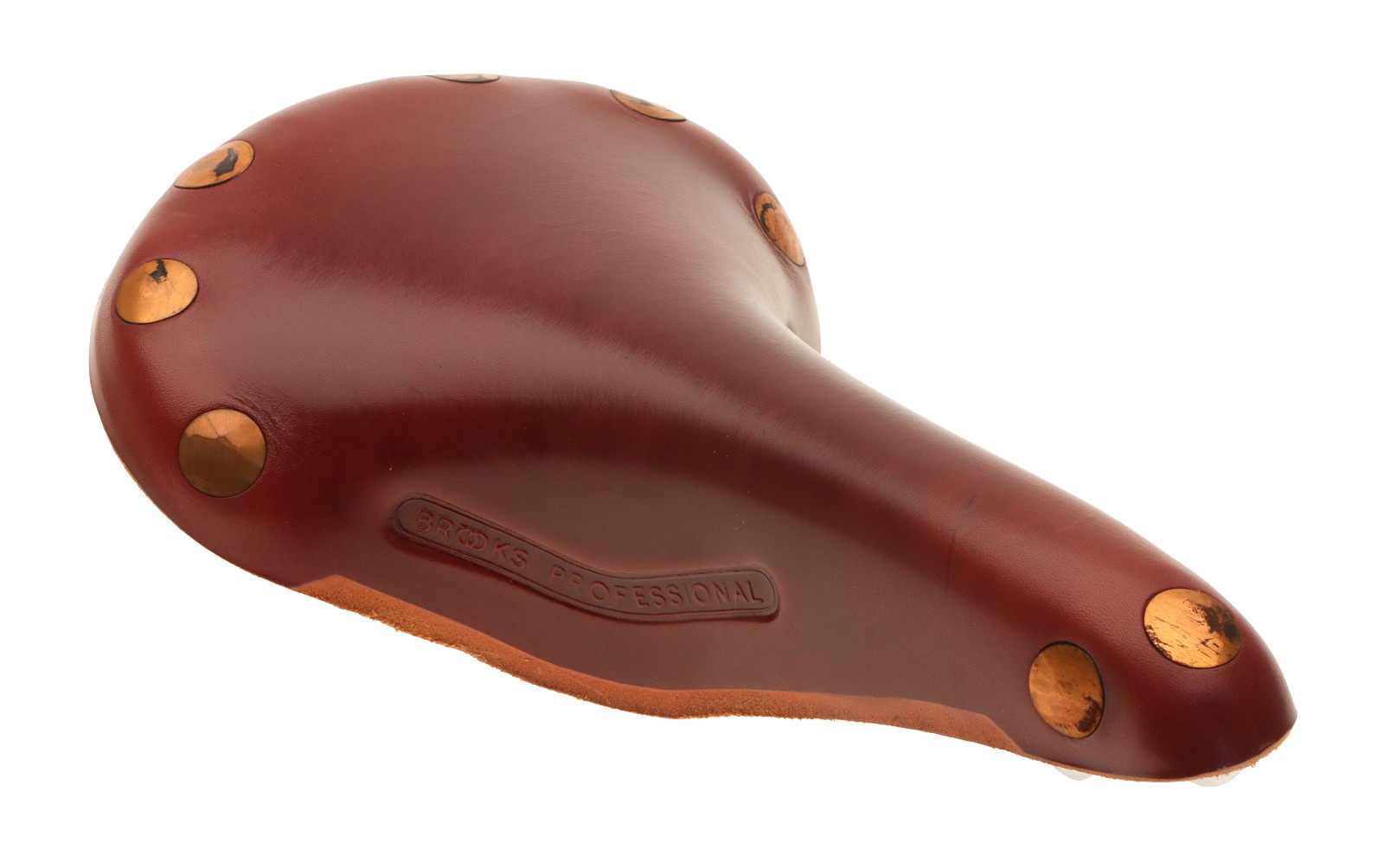 Brooks Team Pro Special Saddle Copper Steel Rails Leather Cover Maroon NOS Rare