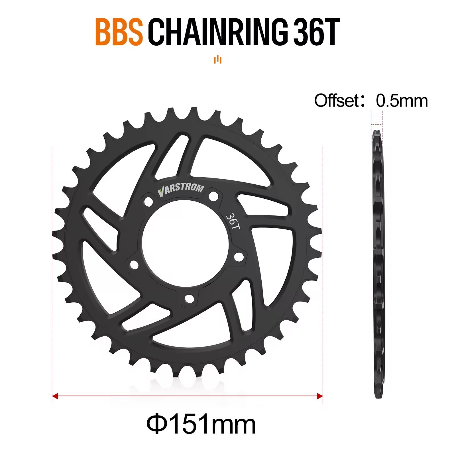 48V BAFANG Mid Drive Motor 500W EBike Conversion Kits for 68-73MM MTB Road Bike