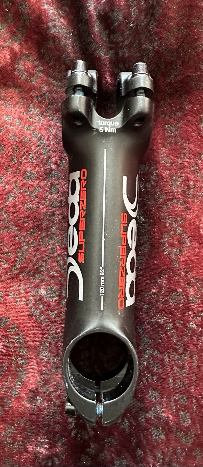 Deda Elementi Superzero Threadless Stem | 120mm | 82° | 31.8 | Black