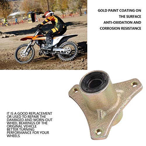 Front Wheel Rim Bearing Hub, Steel Alloy 3 Stud Front Wheel Hub for Quad Dirt