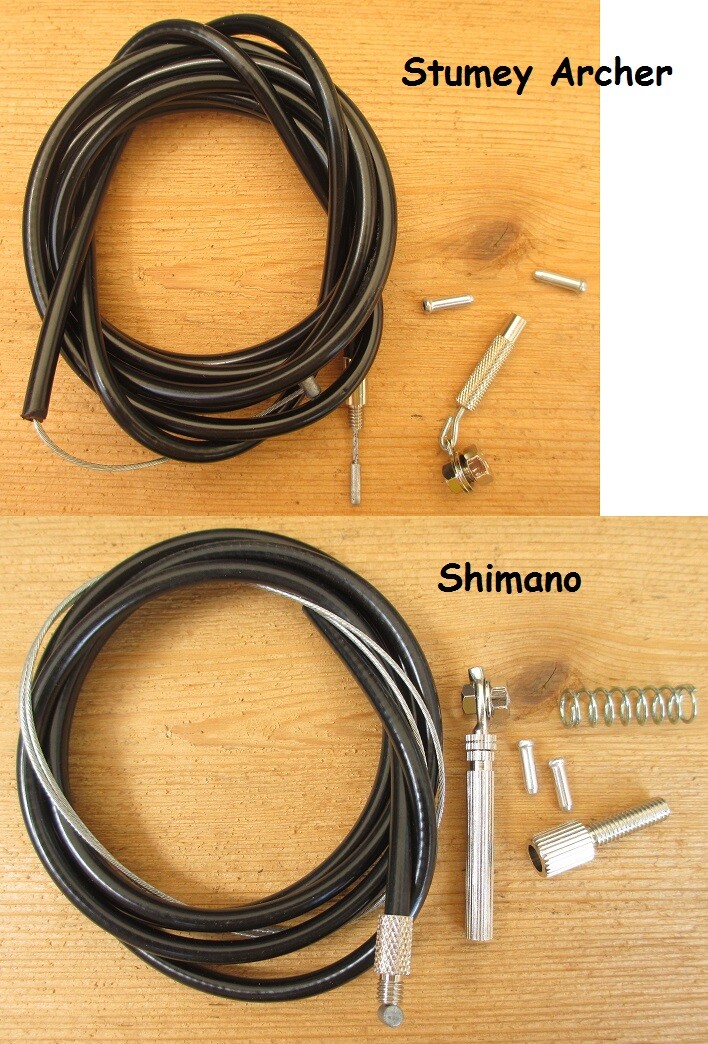 Shimano or Sturmey Archer 3 Speed Cable & Housing & Hardware Kit Sunlite