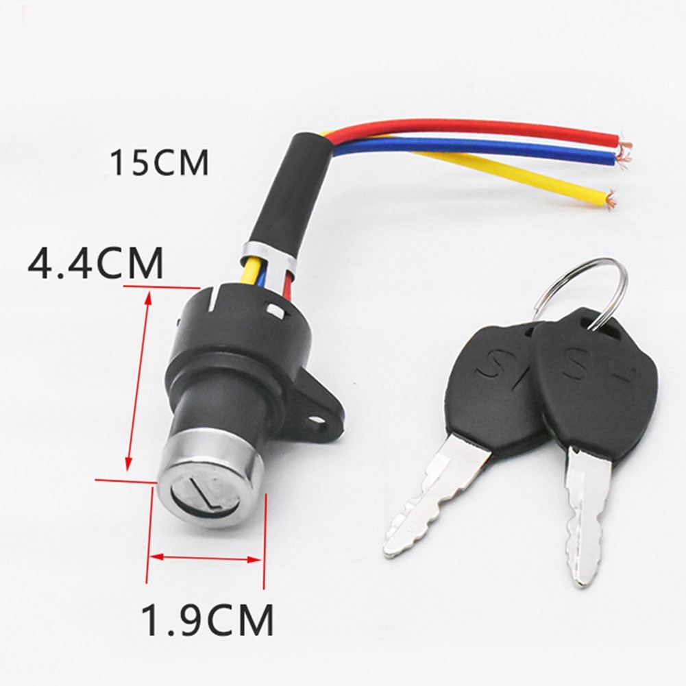 E-Bike Ignition Key E-Bike Lock Easy To Use New 3 Wire Easy To Install