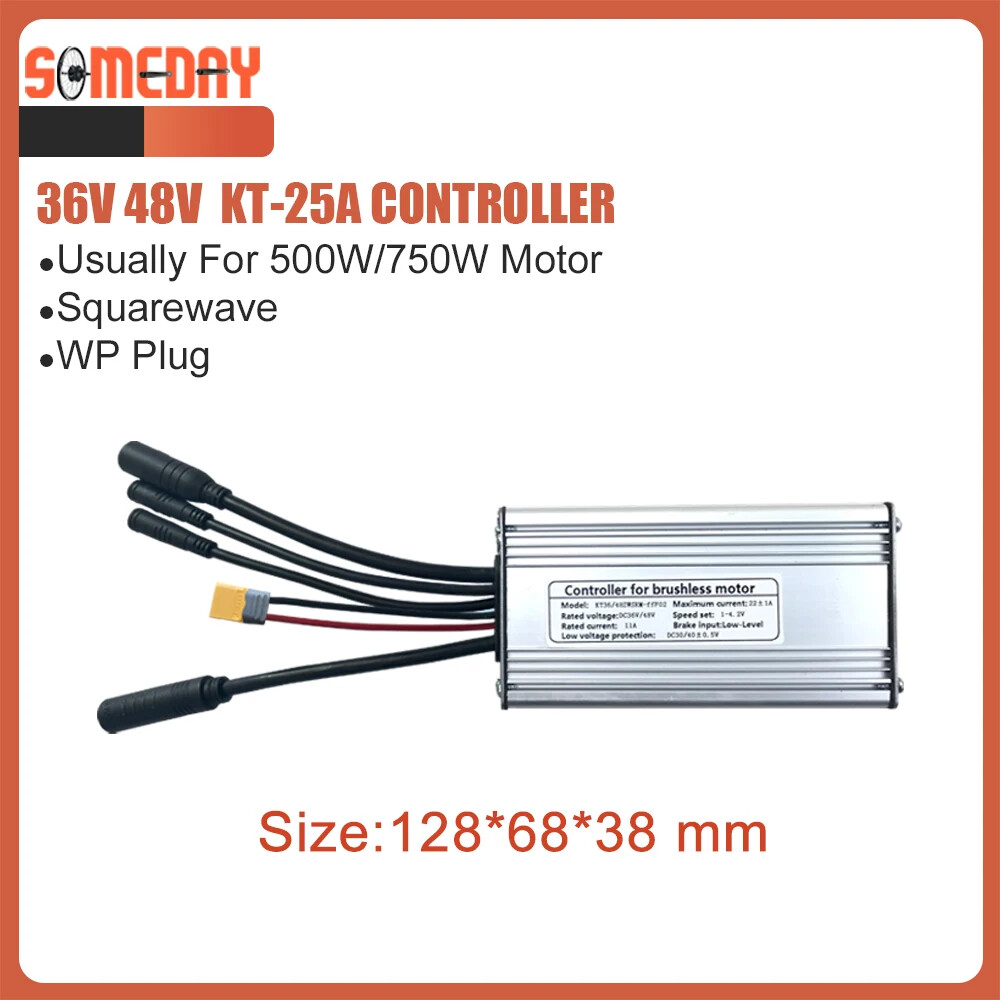 Electric Bike Controller 36V 48V 250W-1500W Brushless Controller with Light