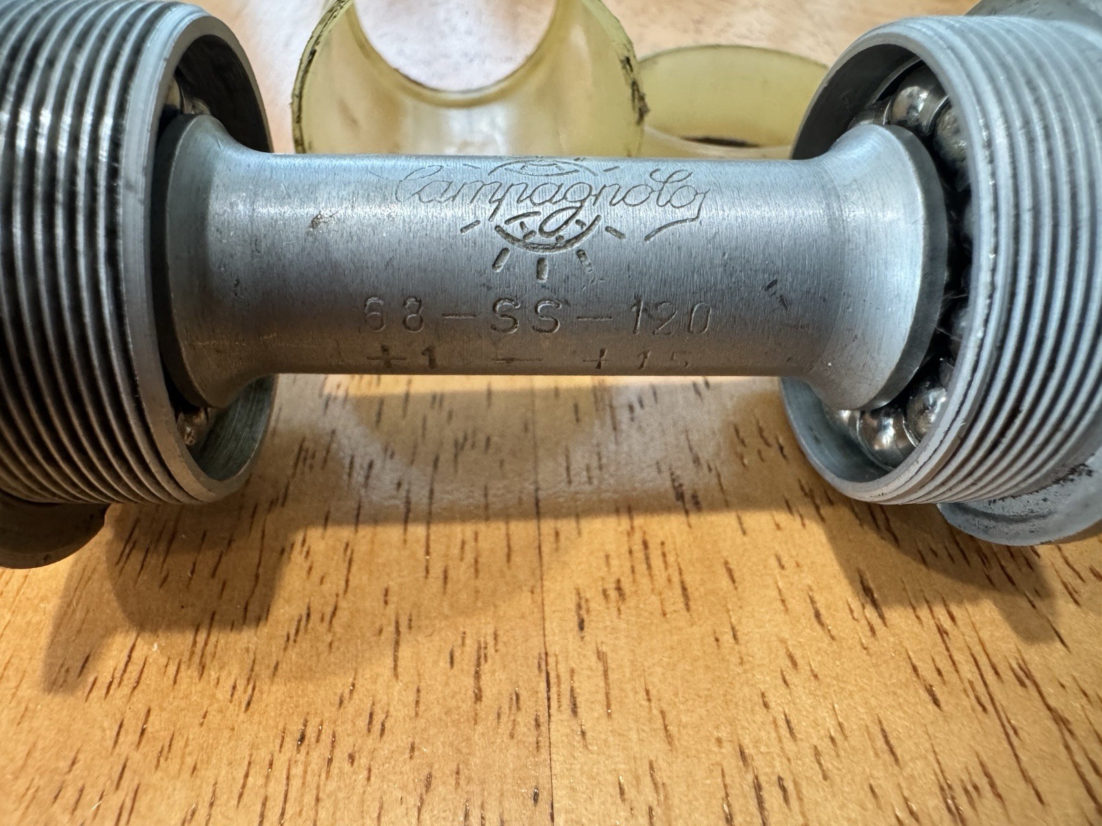 Vintage Campagnolo Nuovo Record 68-SS-120 Bottom Bracket 112 English Thread Bb