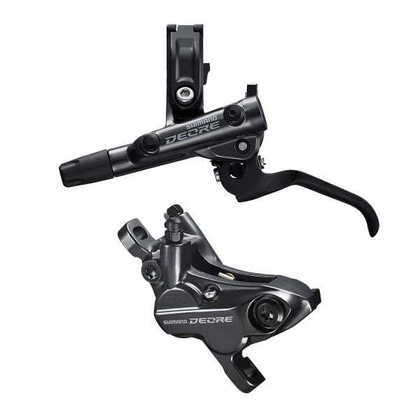 SHIMANO DEORE BL-M6100 + BR-M6120 DISC BRAKE ASSEMBLED RESIN PAD 4 PISTONS NEW