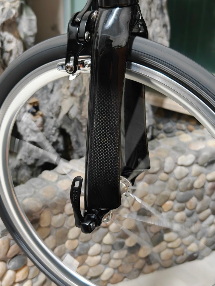 18/20/22 in Full Carbon Fiber Fork BMX Folding Bike Rigid Fork Rim Brake 28.6mm