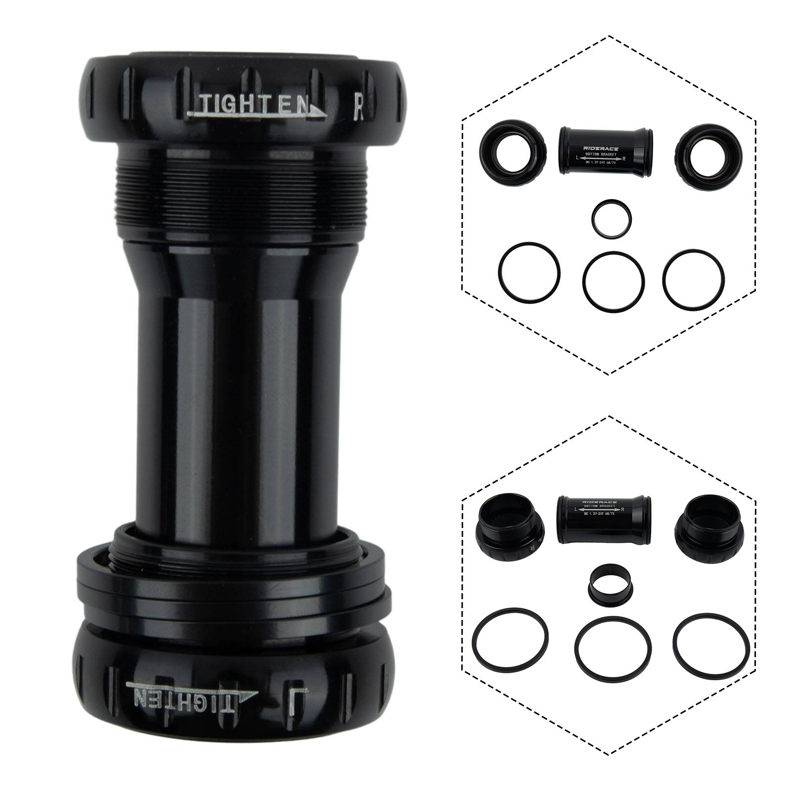 Ceramic Ball Bearing Bottom Bracket 68-73mm Aluminum Alloy BB52 Components