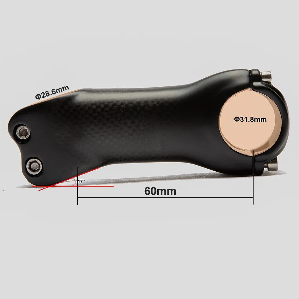 Carbon Power Mountain Road Bike Stem 6/17 Degree 70/80/90/100/110/120/130mm