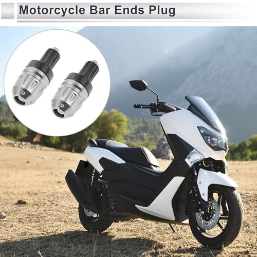 2pcs Motorcycle Bar Ends Plug Universal Handlebar Bar End Caps Aluminum Alloy