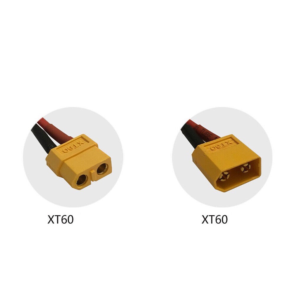 Ebike Battery Extension Cable XT60 Male 14AWG 1M 2M SUK