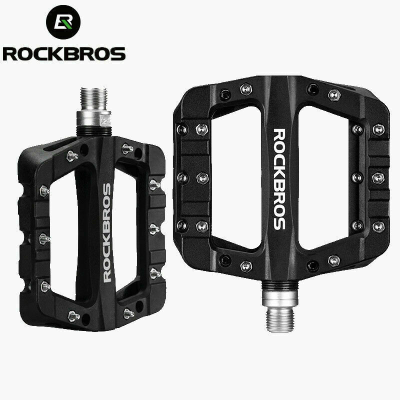 RockBros Mountain Bike Pedals Bike Nylon Pedals 9/16″ Seal Bearing Non-slip