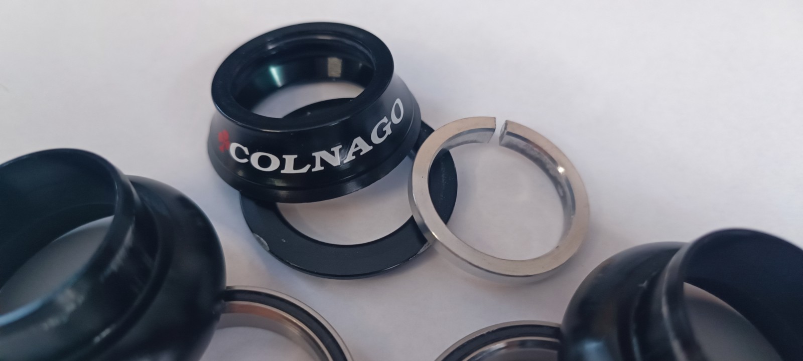 Colnago 1 ” inch threadless a-head headset black NEW Master Tecnos C40 spacers